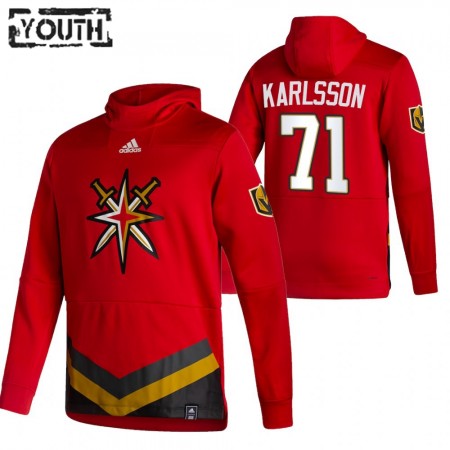Vegas Golden Knights William Karlsson 71 2020-21 Reverse Retro Pullover Mikiny Hooded - Dětské